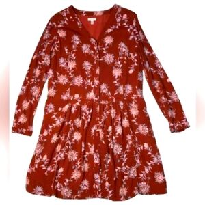 Garnet Hill sz 6 long sleeve dress